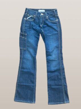 Ariat Rebar Mid Rise Durastretch Riveter Boot Cut Jeans
